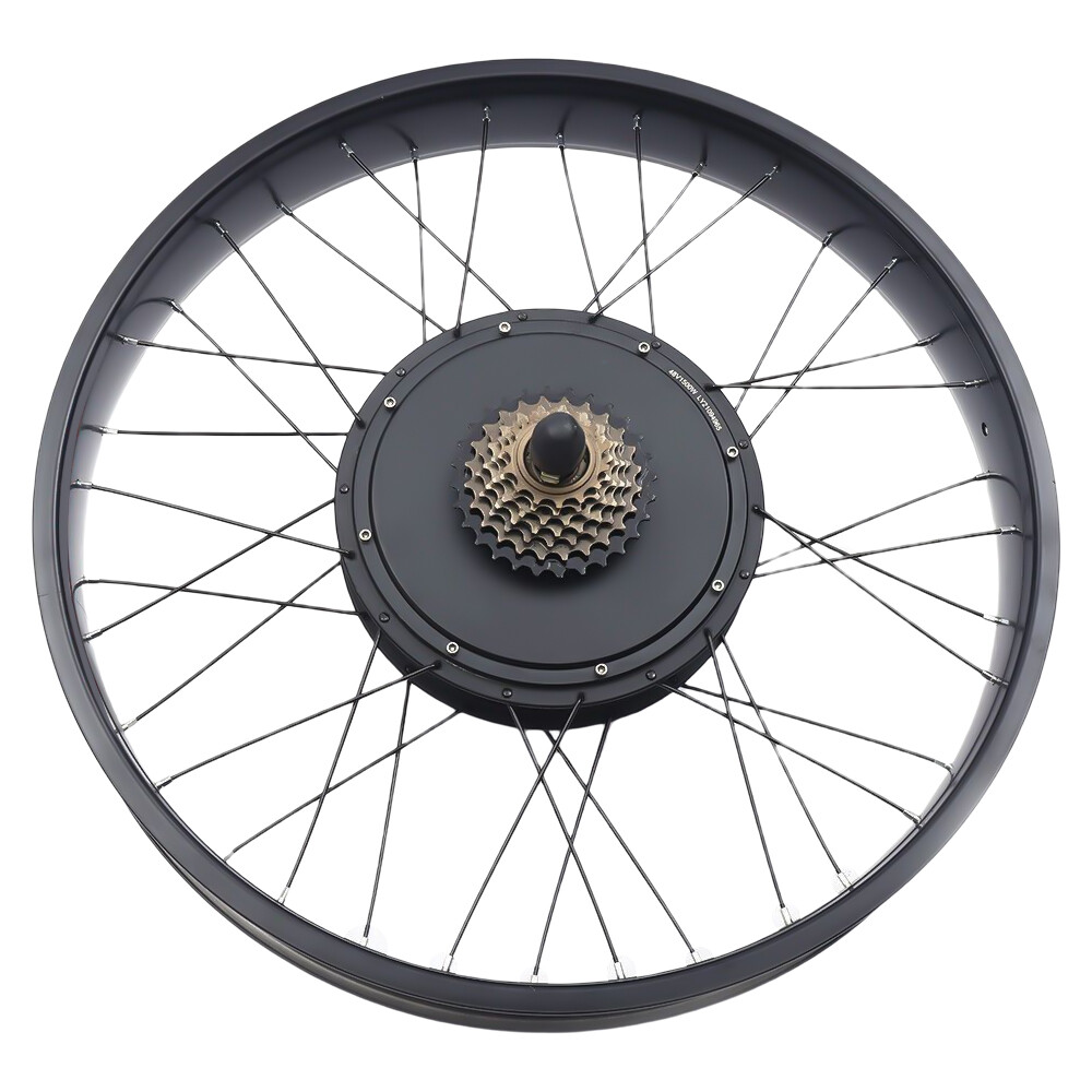 Electric Bicycle Conversion Motor Kit 48V 26″ Rear Snow Bike Fat Tire Wheel
