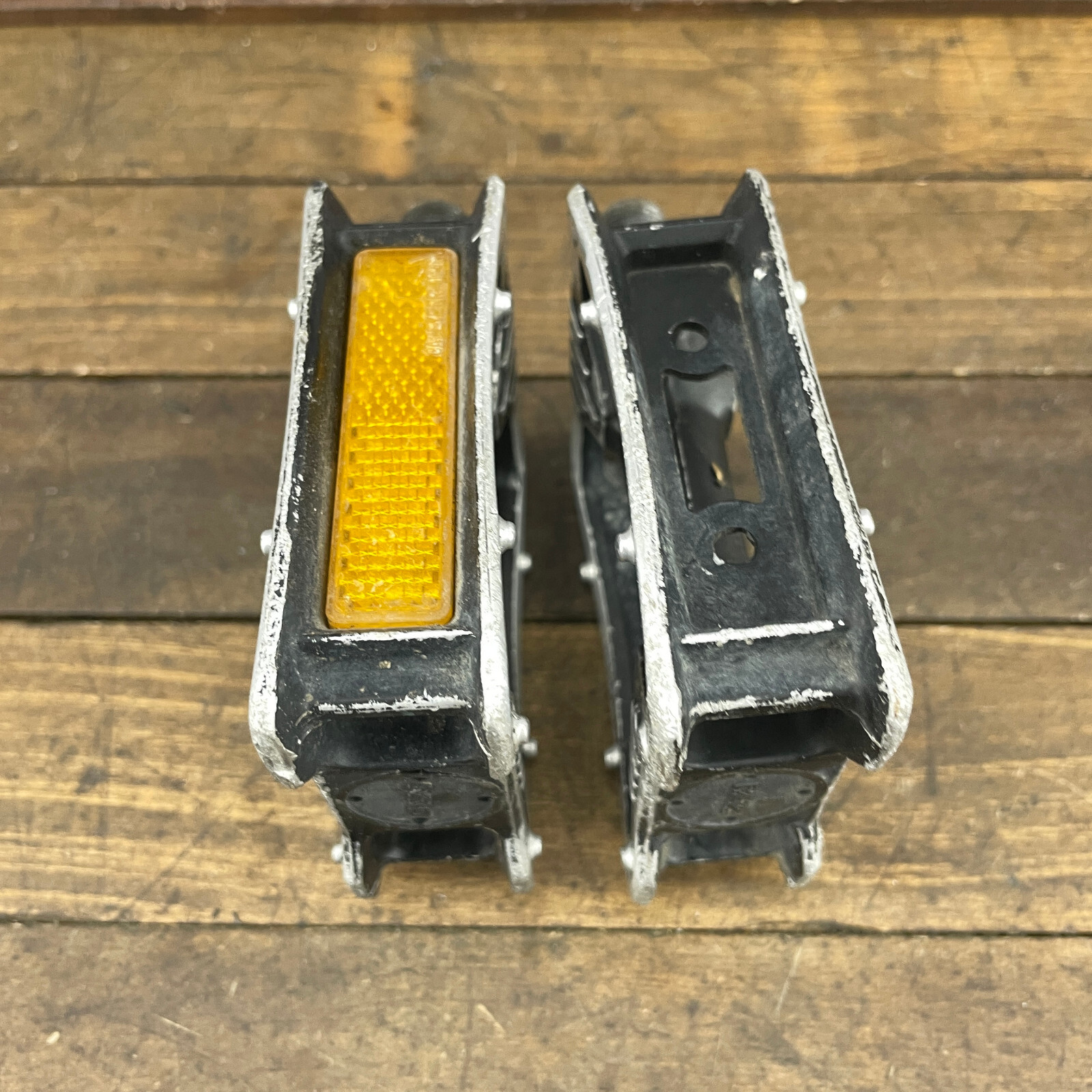 Vintage MKS MP-303 Pedals 9/16 In Old School BMX Freestyle MTB 3pc Alloy