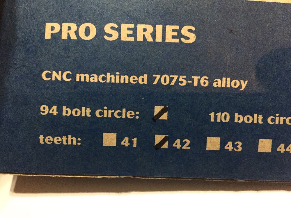 NOS Blackspire Pro Chainring 42T 94 BCD 7075-T6 Alloy Made in Canada