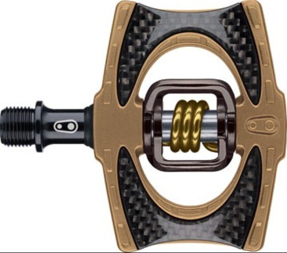 CRANK BROTHERS ACID 3 CLIPLESS TITANIUM PEDAL BRONZE NEW 71114