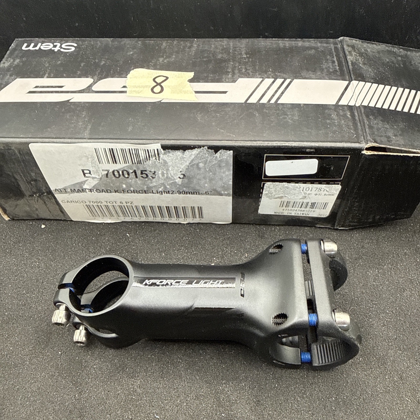 Fsa K Force Light 2.0 Alloy Bicycle Stem 90 Mm 31.8 1 1/8th 6 Degree (NW-8)