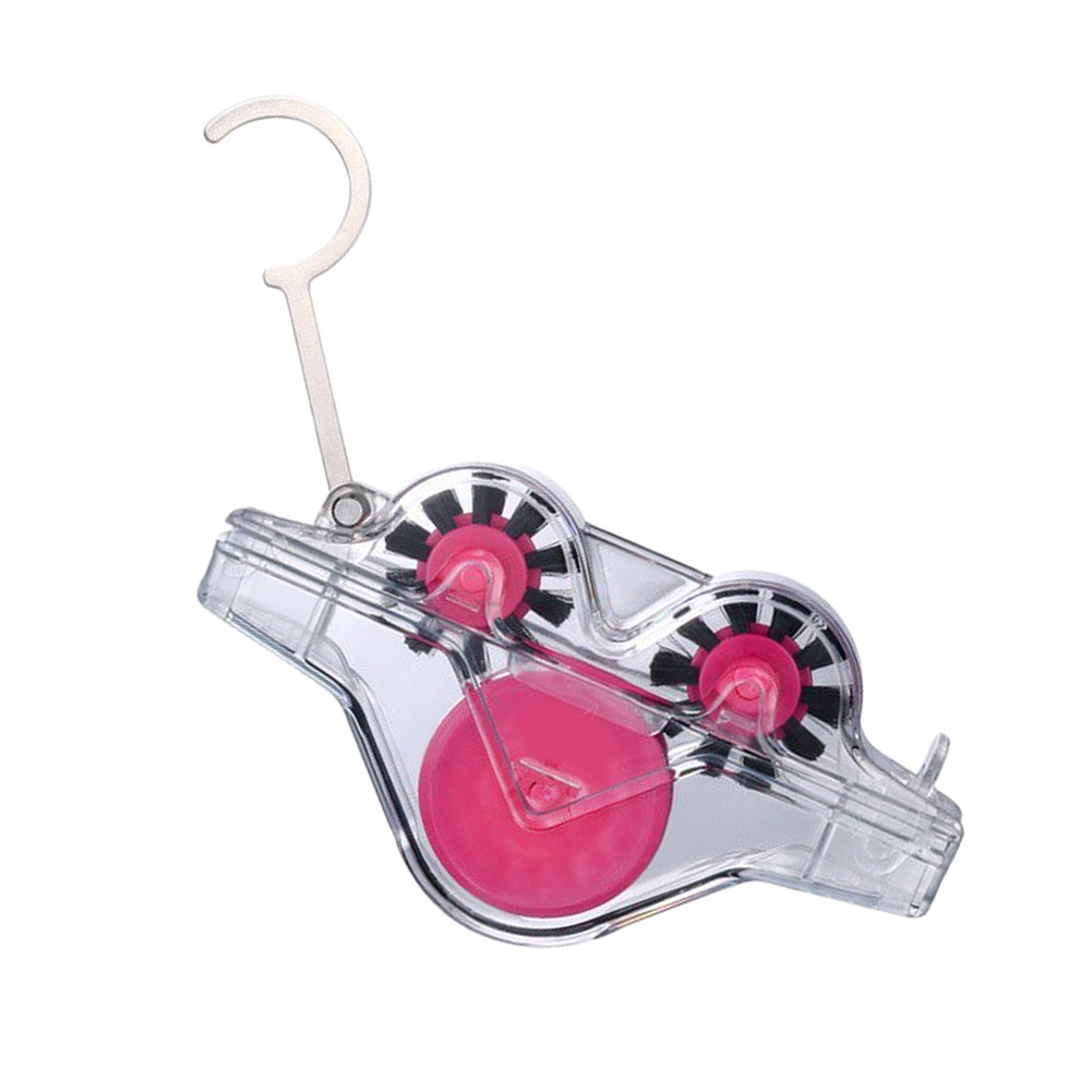 Compact Bike Chain Cleaning Tool – 14 cm x 4 cm x 14 cm Transparent Pink Finish