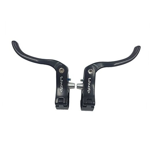 Bike Brake Lever Set 23.8mmAdditional Brake Lever Aluminum Alloy 22.2mm Black