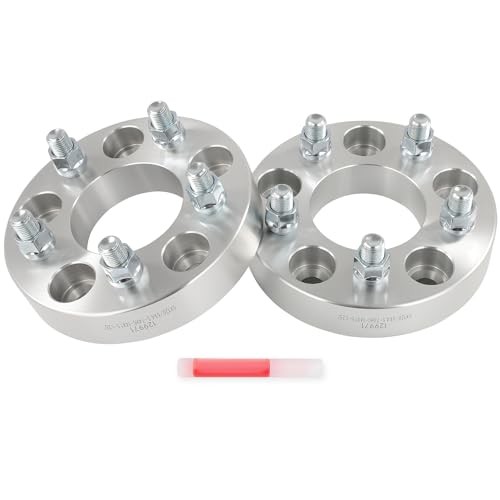 2Pcs Wheel Adapters 1.25″ 5×120 to 5×4.5 Bore 74mm Studs 14×1.5 5Lug Wheel