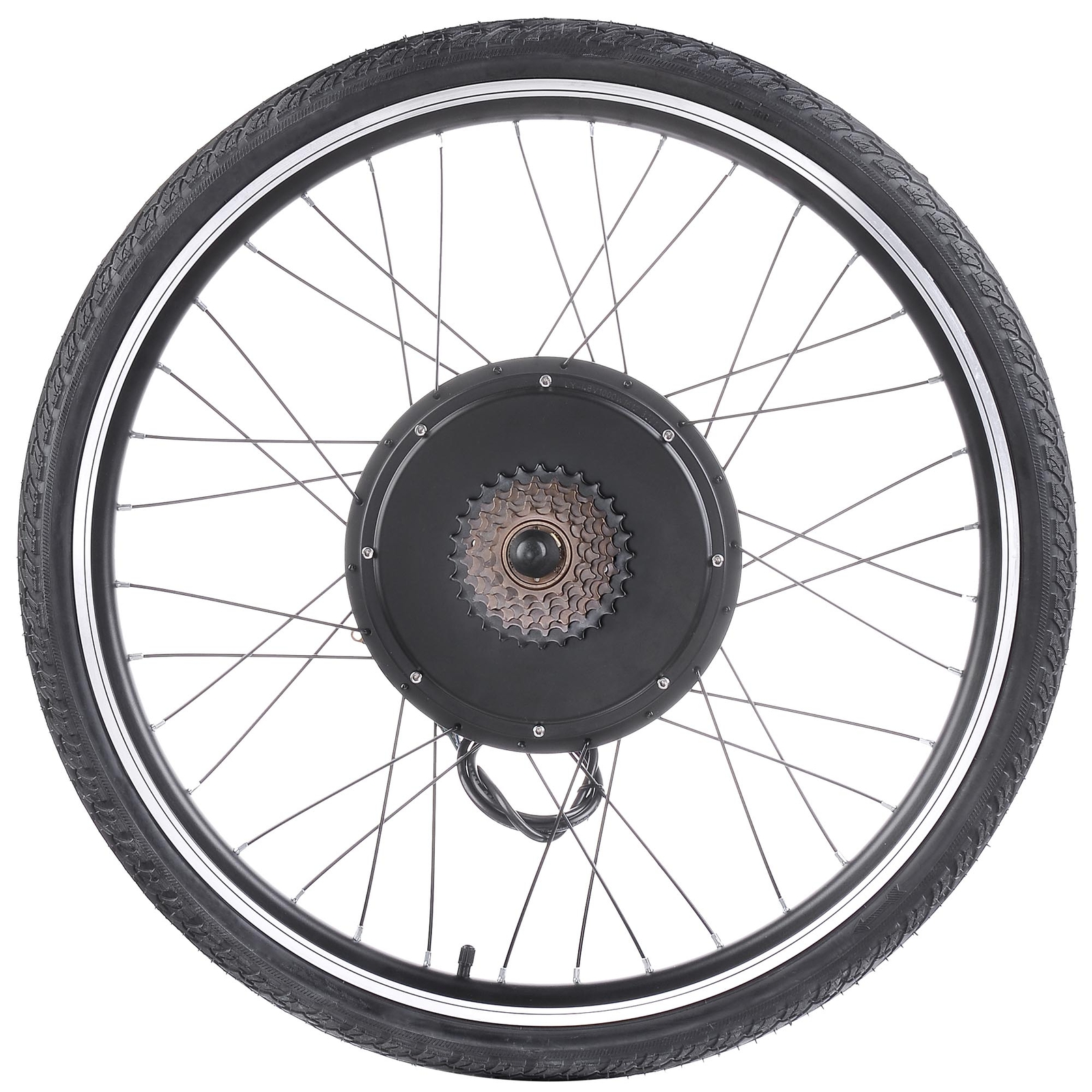 Yescom Electric Bicycle 26″ 48V1000W Ebike Conversion Kit Rear Wheel Cycling Hub