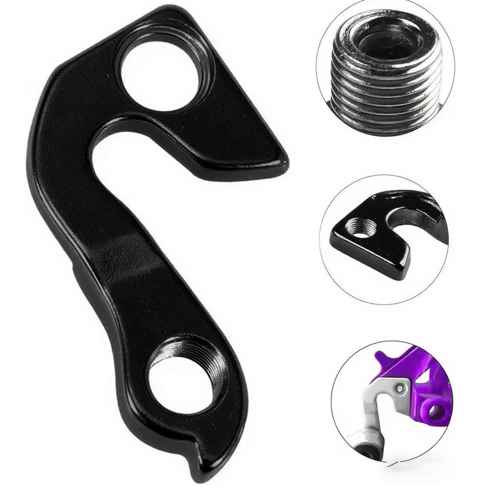 Bike Derailleur Hanger for GT, Aggressor, Avalanche, Standard, Black 2Pack