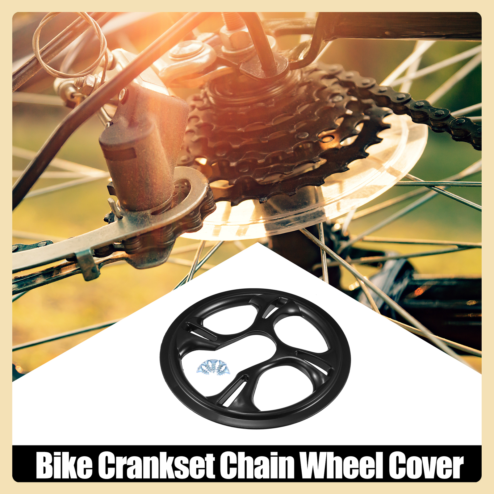 48 Teeth 12cm 4 Hole Bike Crankset Chain Wheel Cover Universal Item of 2