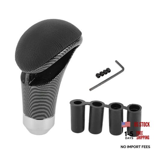 Car Gear Shift Knob Universal Faux Leather Stick Shifter Lever Knob for Black