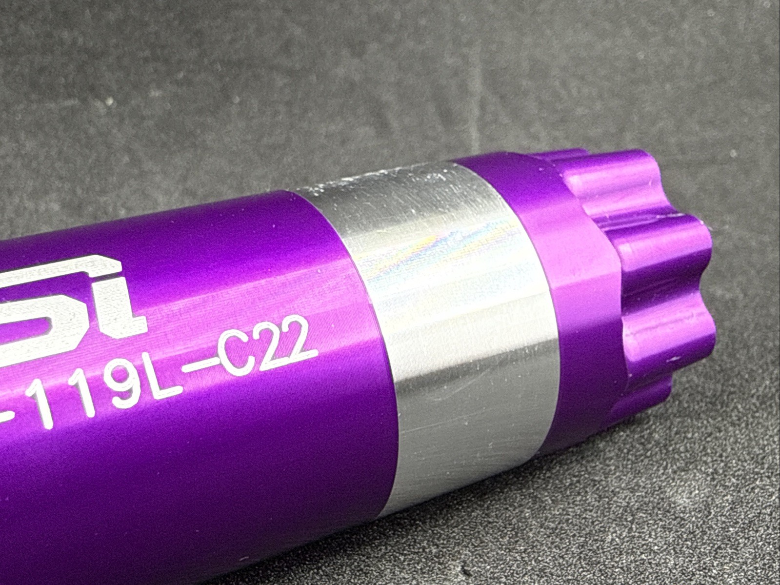 PURPLE Cannondale BB30 Si 119mm Crank Spindle for Si Hollowgram Cranks KP450
