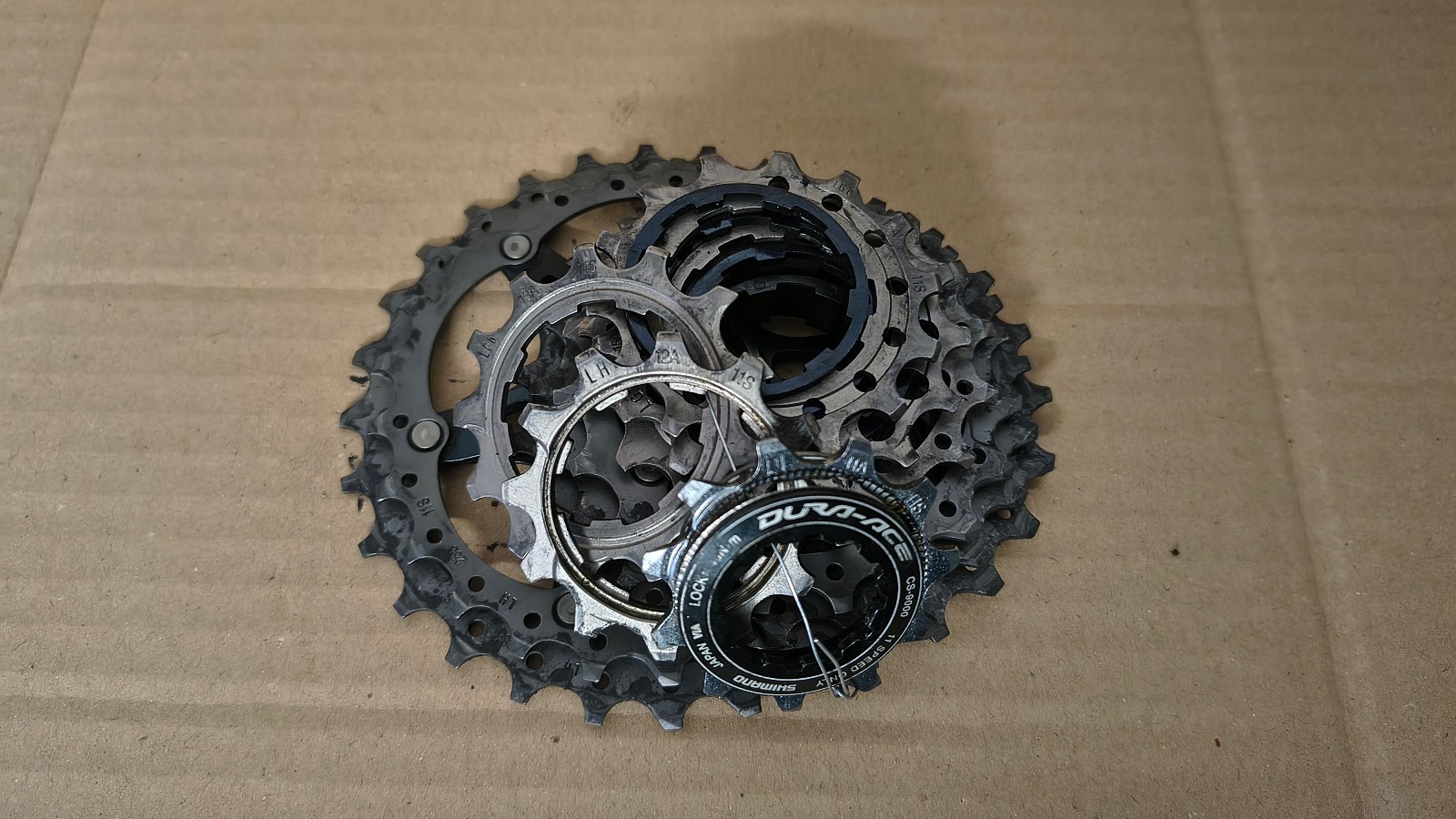 SHIMANO DURA-ACE – TITANIUM 11 speed 11/27t cassettes – 190g cassette