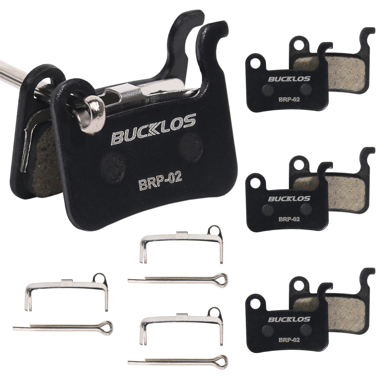 4 pairs MTB Road Bike Disc Brake Pads for Shimano M06 M07Ti A01S ZOOM M800 T665