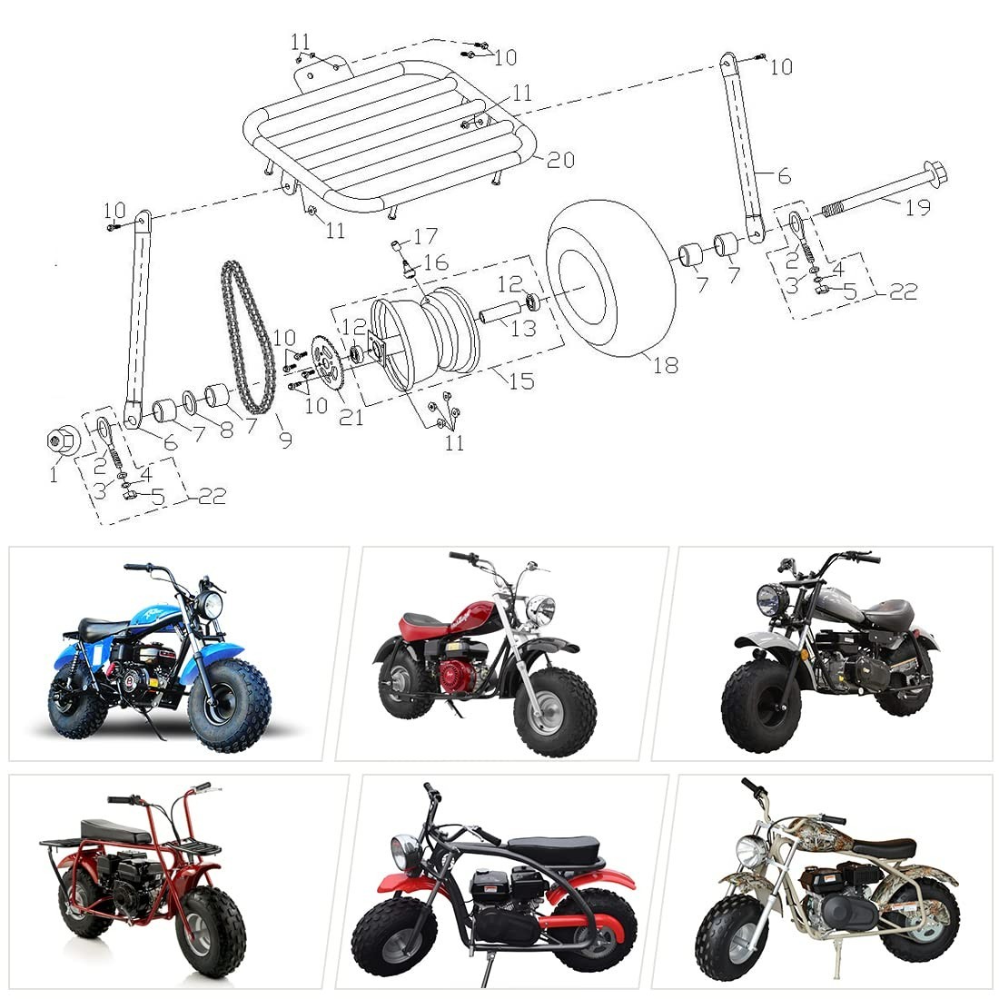 Lightweight 50 Tooth Sprocket Replacement for Coleman Powersports & Baja Warrior