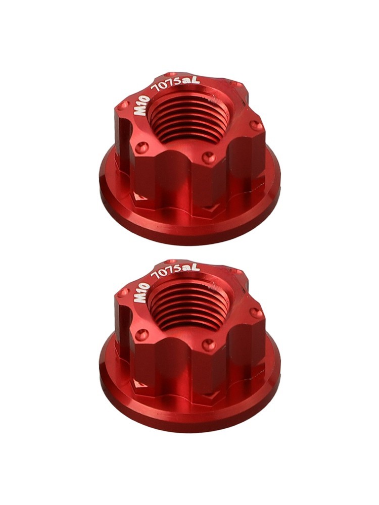 Bike Wheel Axle Nut 2X for 2 Pcs Aluminum Alloy Bicycle Black Blue Gold HUB