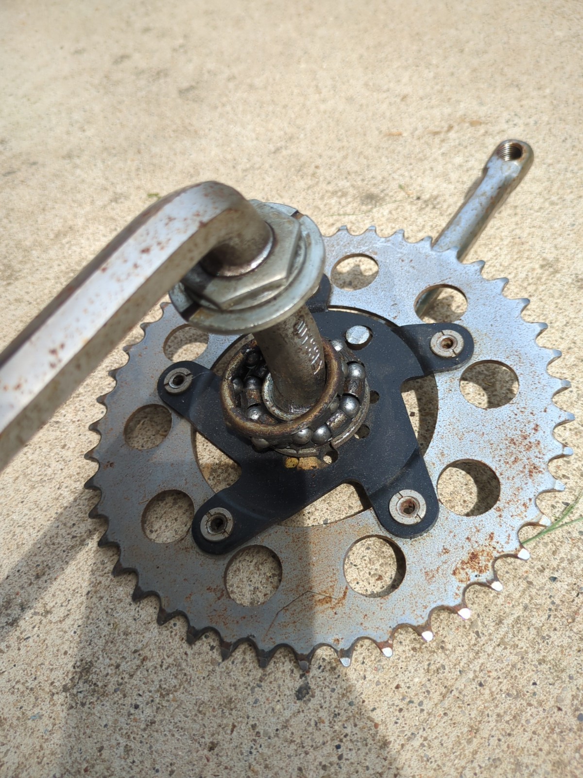 Odyssey JM175 Crank Set w/ Fox Sprocket Vintage 90s