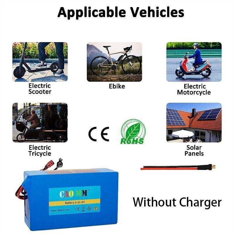 36V 16AH Ebike Lithium Battery for Electric Bike Bicycle Scooter 250-1000W 30A