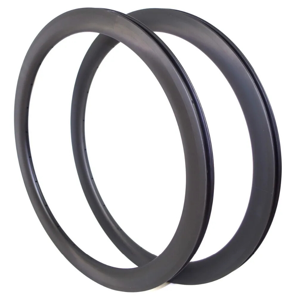 Road Bike Carbon Rim V Brake 25mm Width Tubeless Clincher Bicycle Rims UD 3K 12K