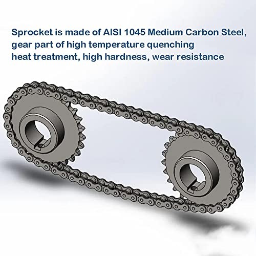 #40 Roller Chain Sprocket B Type 5/8″ 5/8″ Bore 10 Tooth Apply #40 Roller Chain