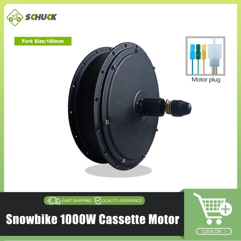 Snow E-bike 36V 48V 72V 500W 1000W 1500W 3000W Brushless Gearless Motor Wheel