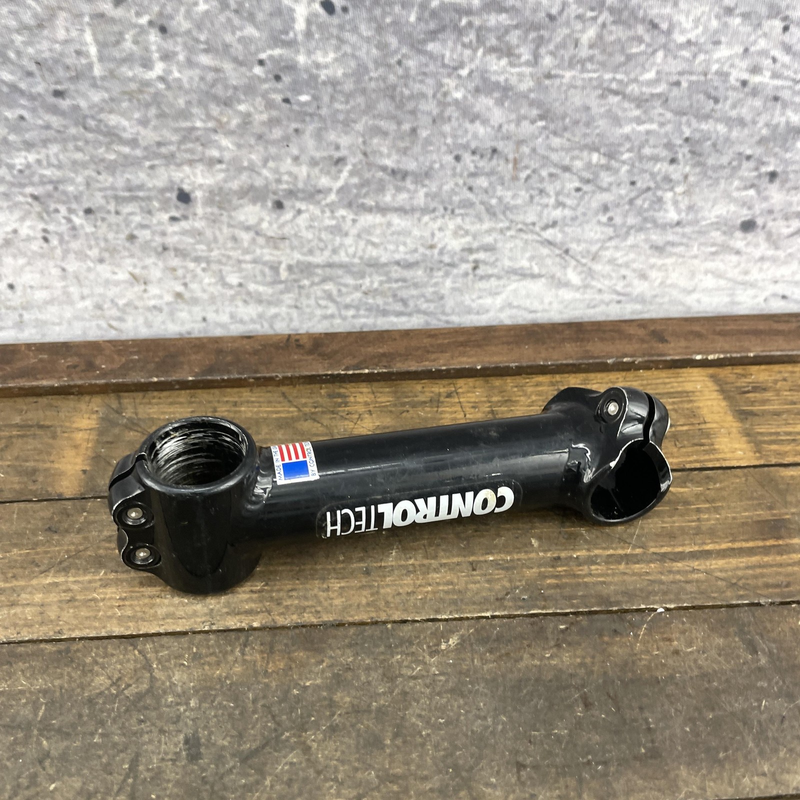 Vintage Control Tech Threadless Stem 1-1/8″ Steerer 25.4mm Bar Clamp Black 140mm