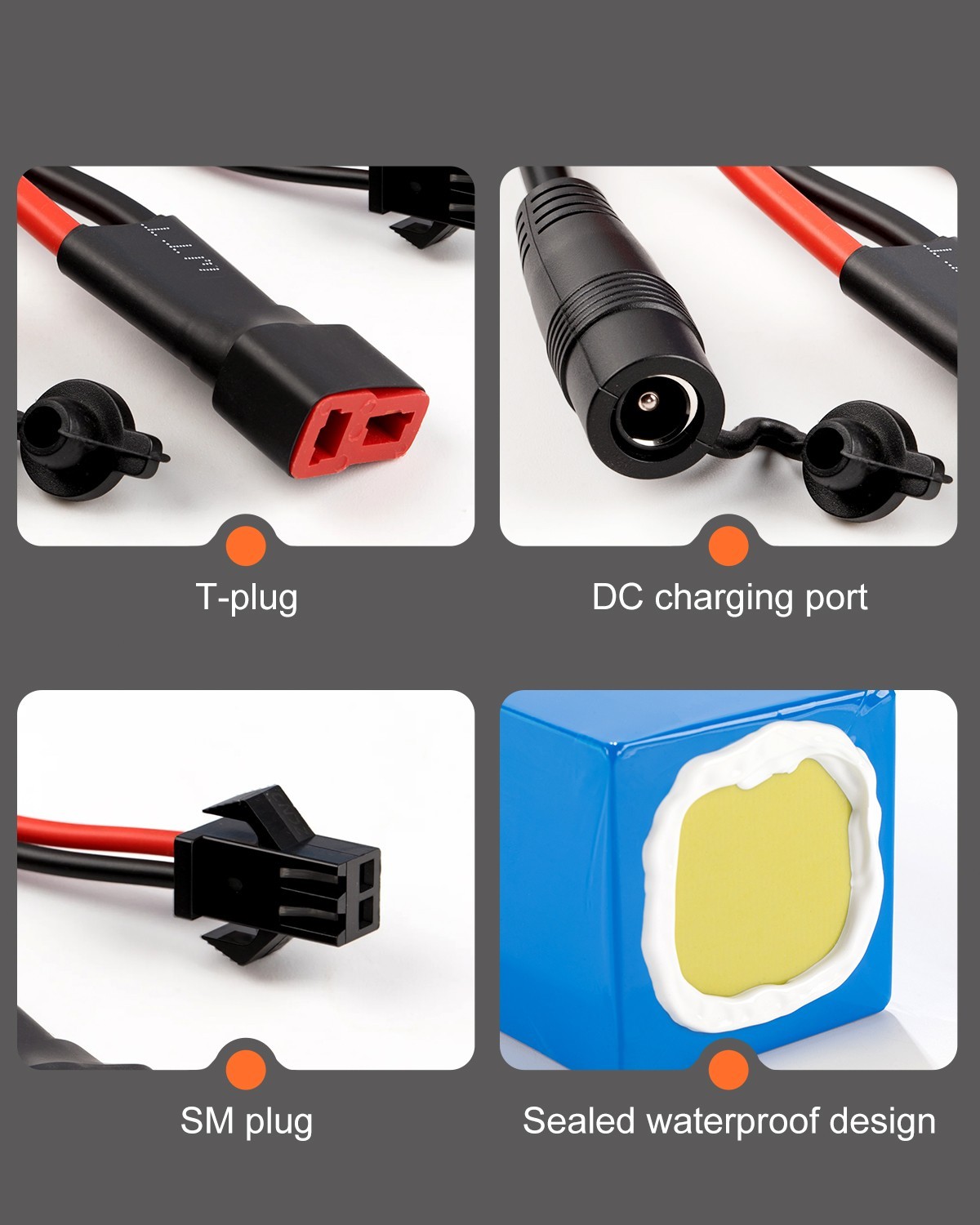 36V 8Ah Rechargeable Lithium Battery Pack for Electric Bicycle 36V System