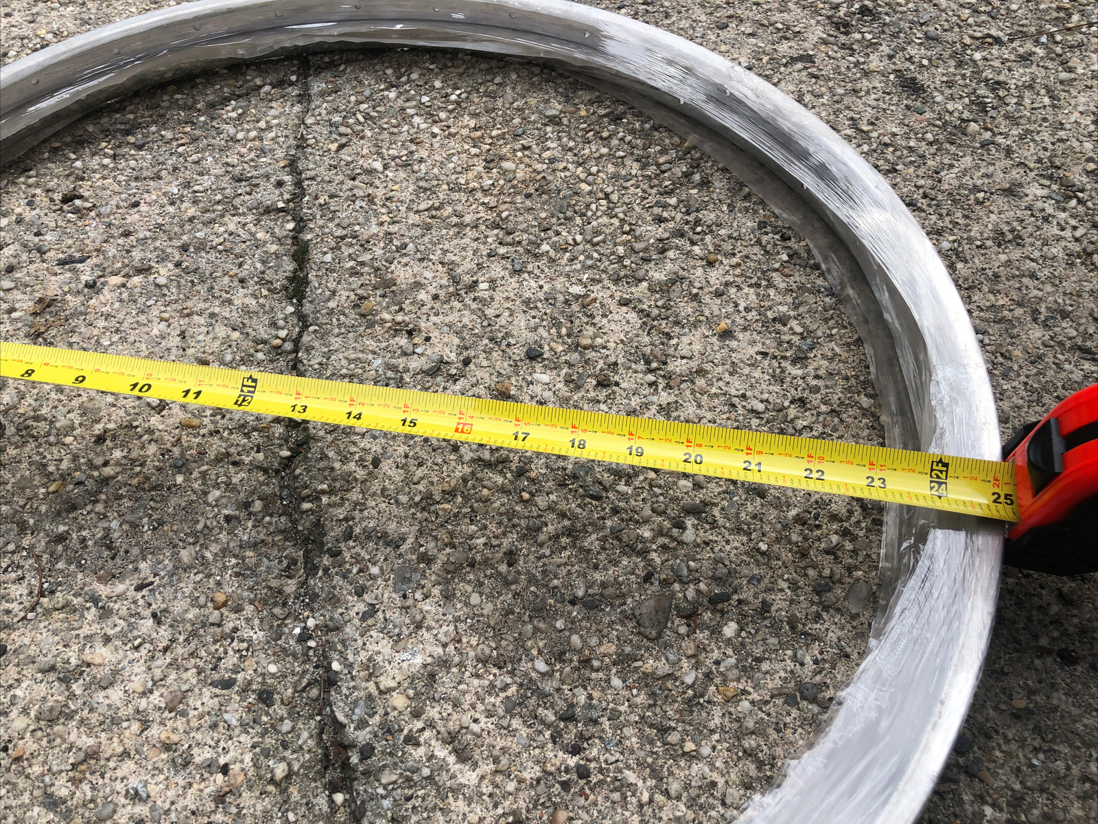 2 NOS ALESA 27”x1 1/4 Bicycle Rims 36h Vintage Polished Aluminum