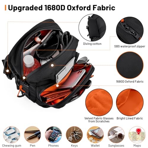 Motorcycle Handlebar Bags,1680D Water-resistant Universal Bar bag Black Matt