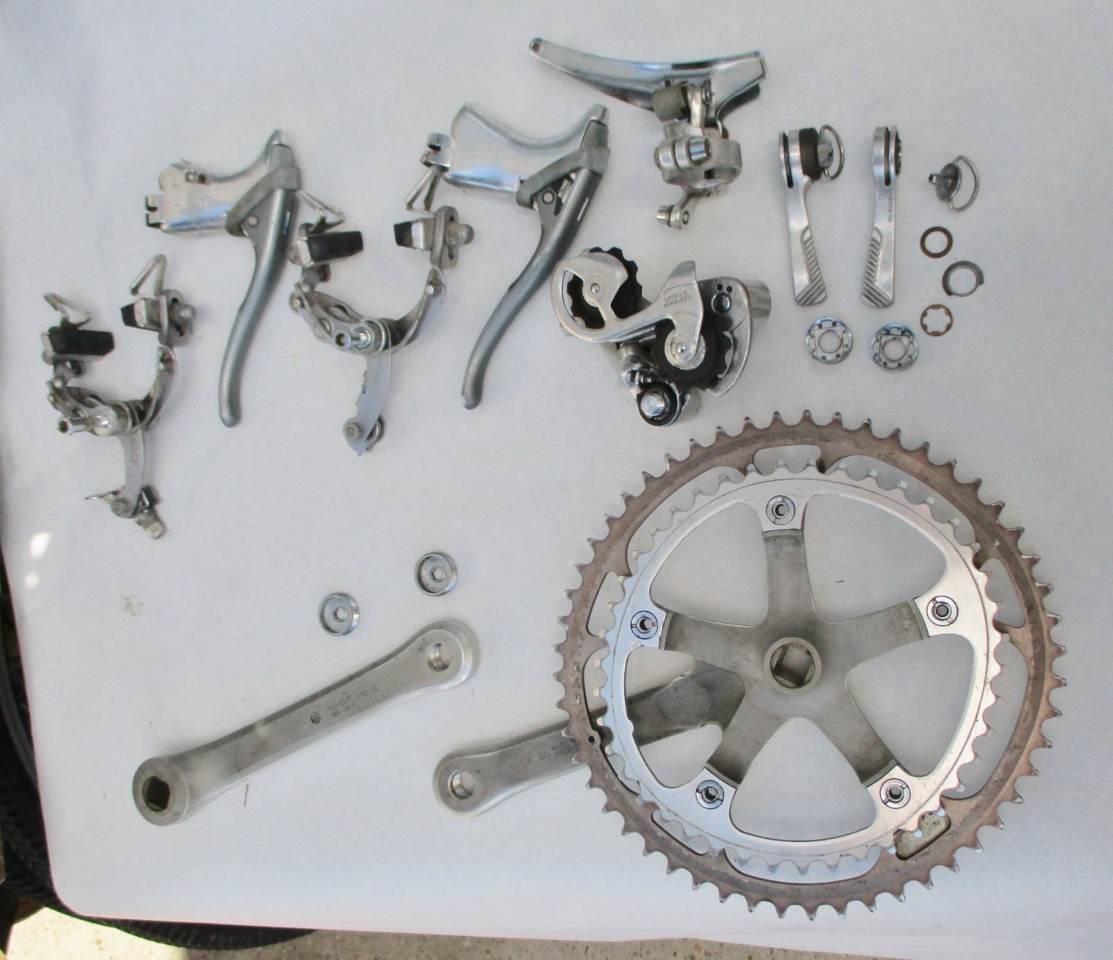Components from Vintage Bridgestone Mile 112 Special Edition 6-Speed Road Bike