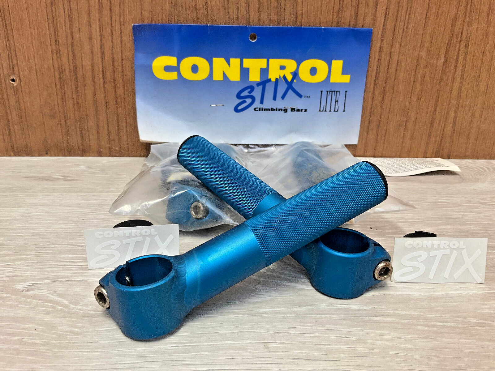 Vintage old school NOS Controltech USA bar ends control STIX orig. packed lite 1