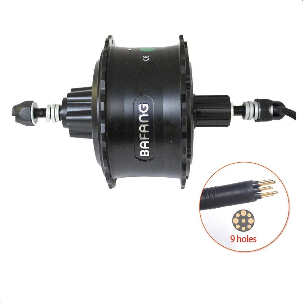 36V 48V 500W Bafang Motor Brushless Geared Fat Wheel Ebike Rear 175mm 190mm