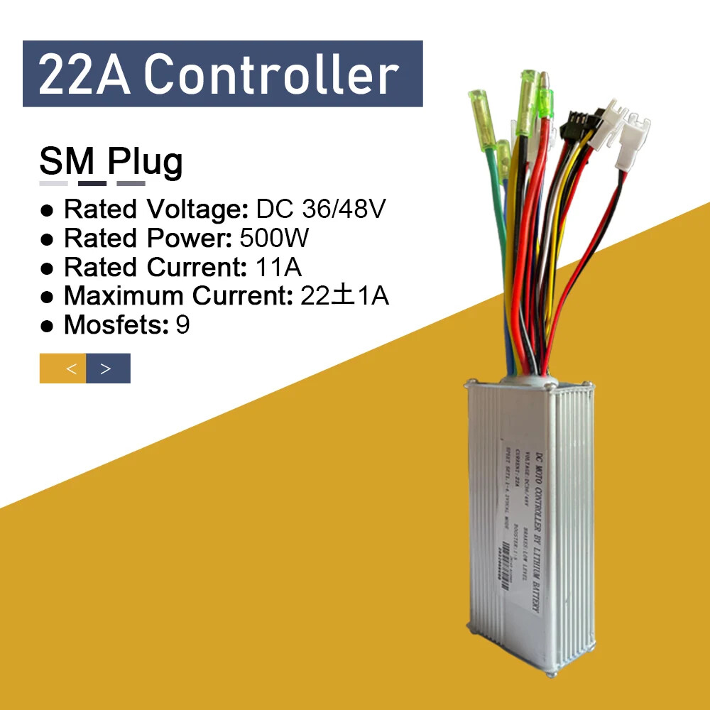 15A-35A E-bike Sine Wave Controller Use for 250-3000W Electric Bicycle Motor
