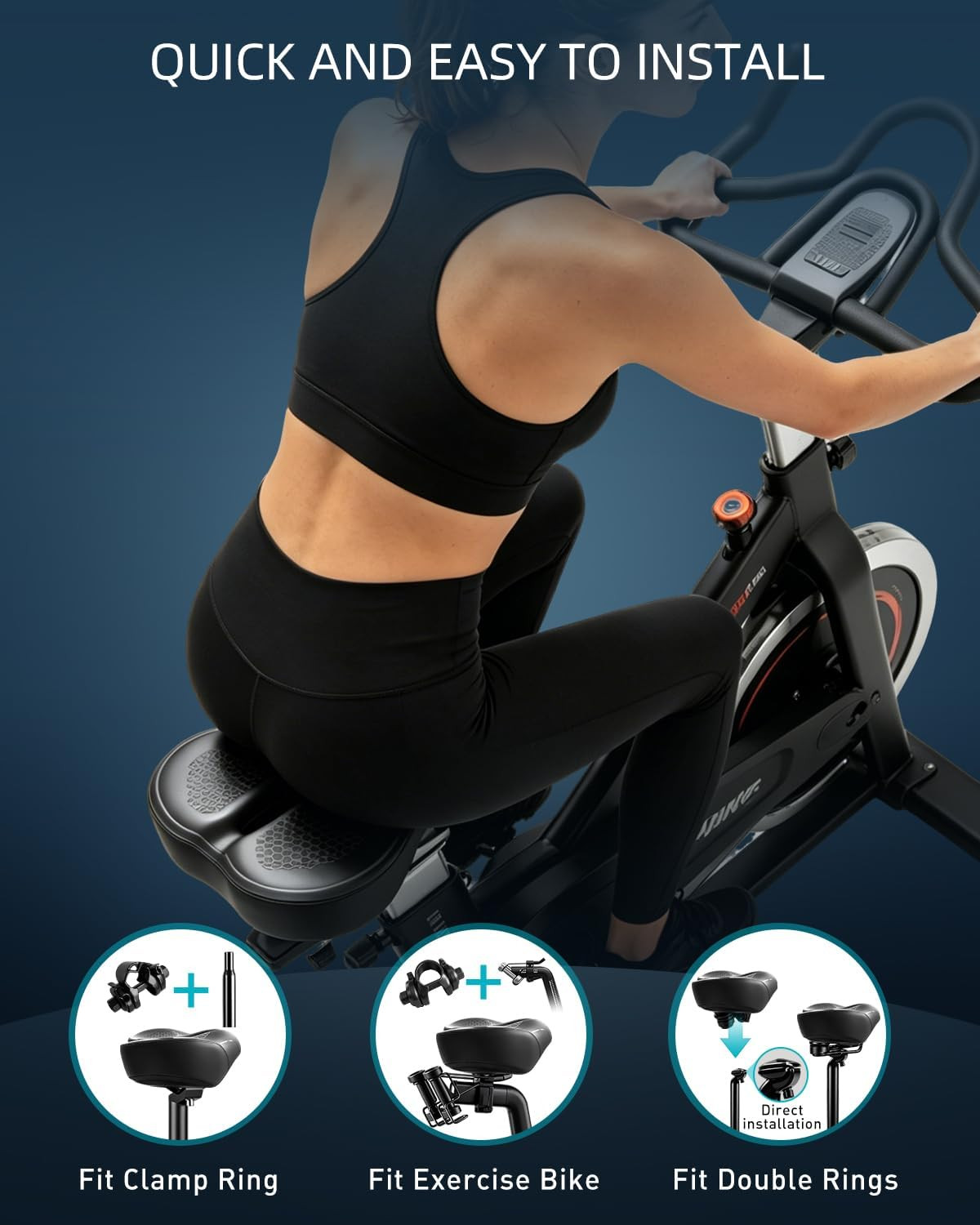 Noseless Oversized Bike Seat for Men & Women, 2026 Upgrade Comfortable Extra Wid