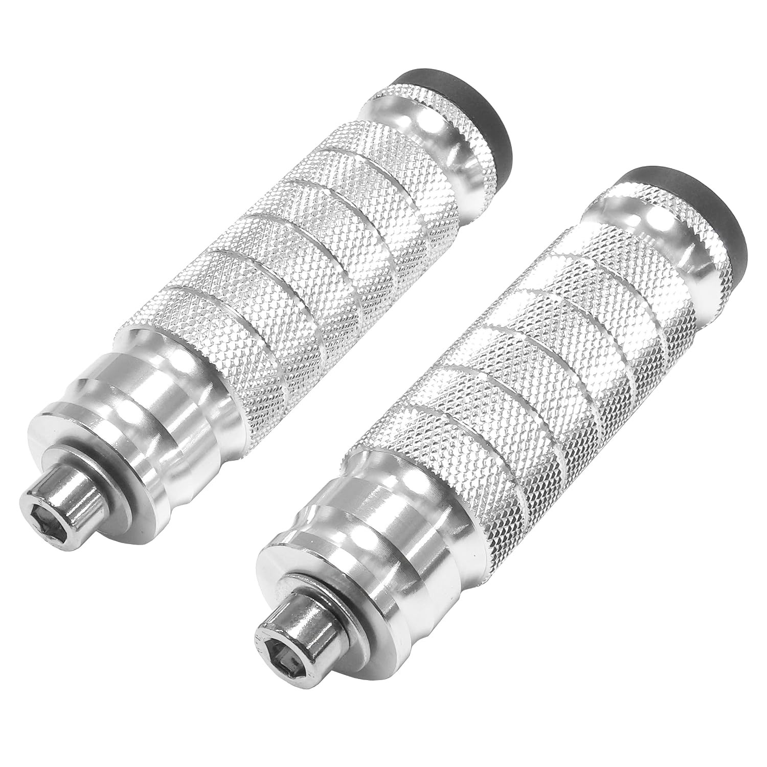 Universal 8mm Foot Pegs CNC Aluminum Install Bolts Motorcycle Rearsets Footrest