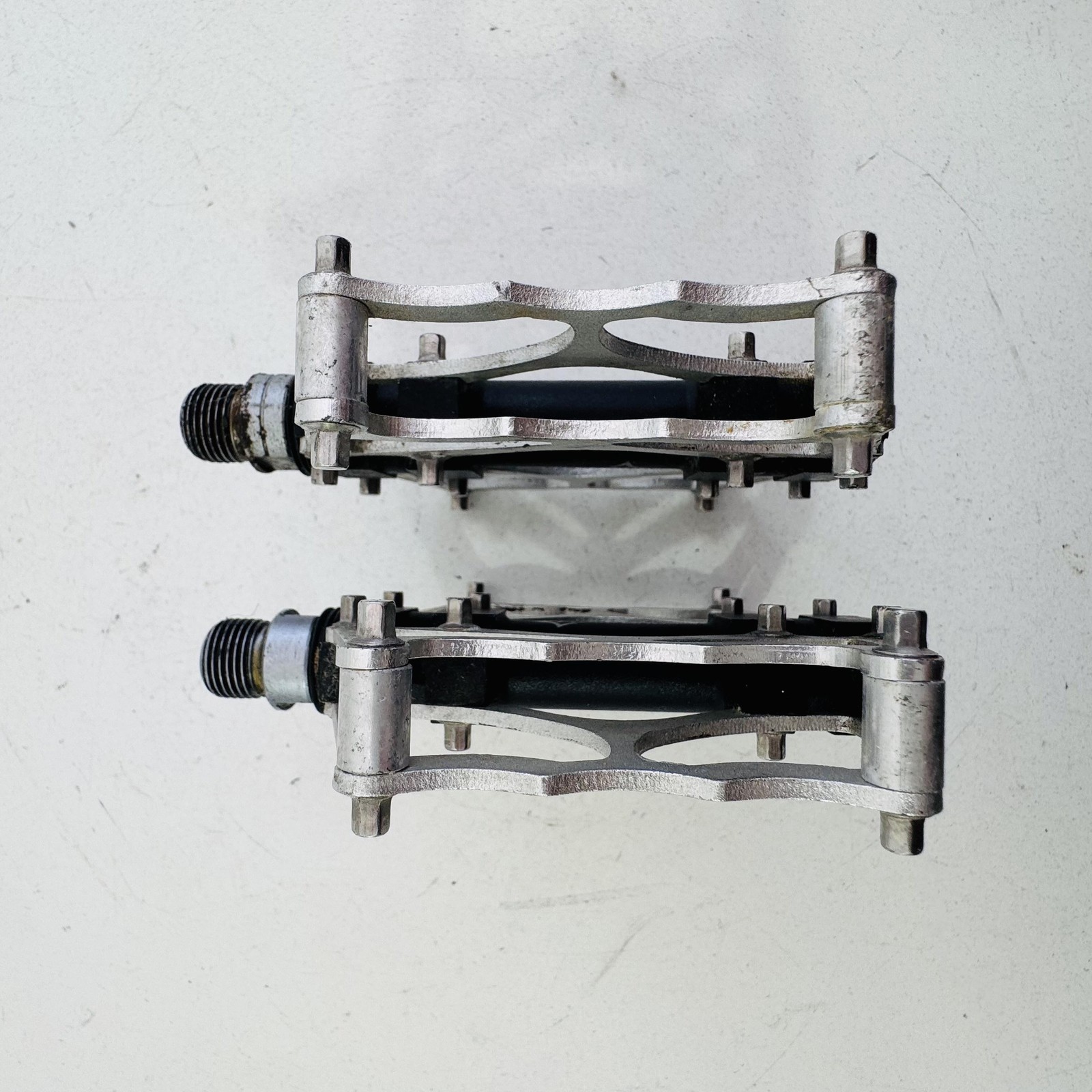 RockBros Palin Platform Bike Pedals Silver Black 9/16 In Flat MTB BMX CNC A80