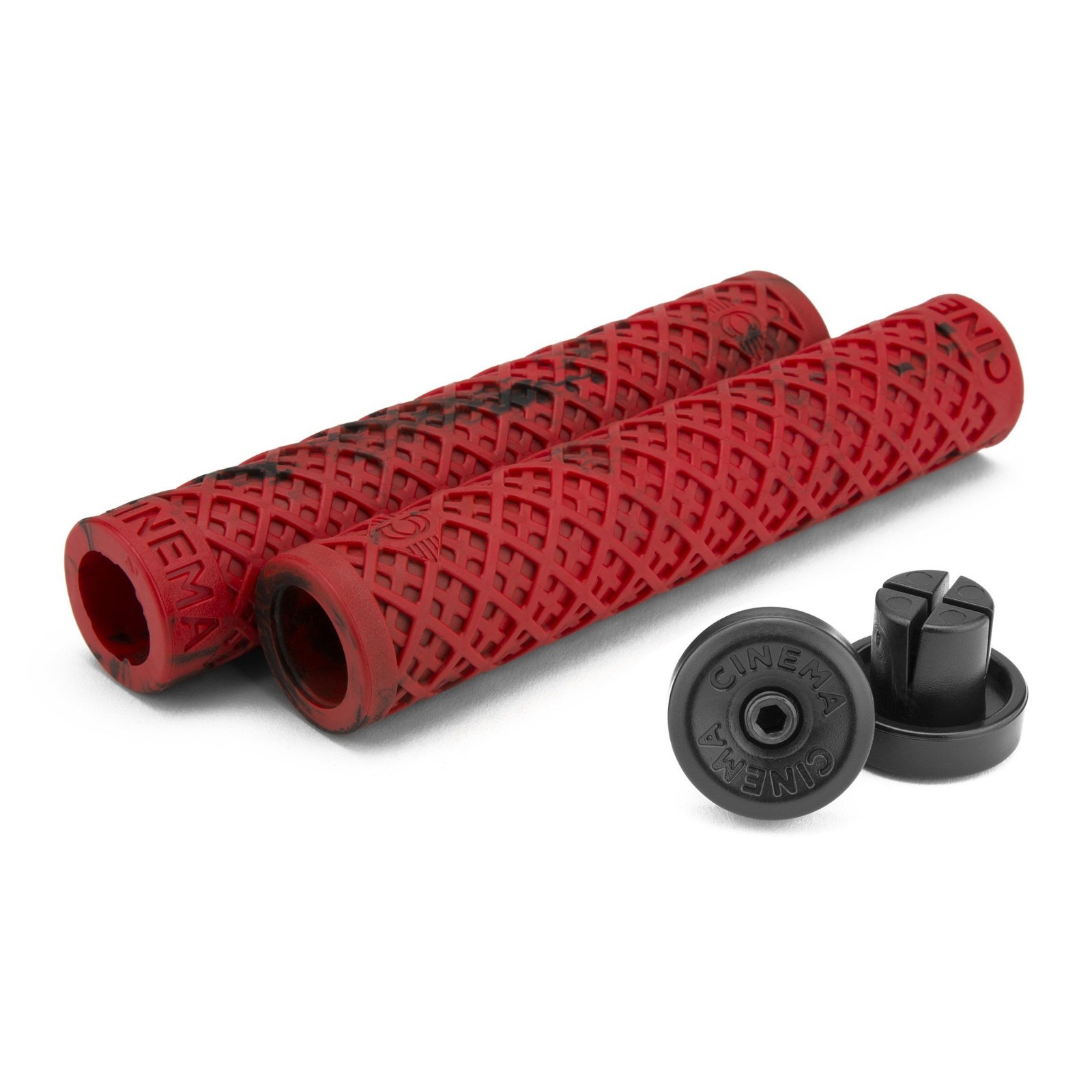 Cinema Interlace Grips Red/Black Splash