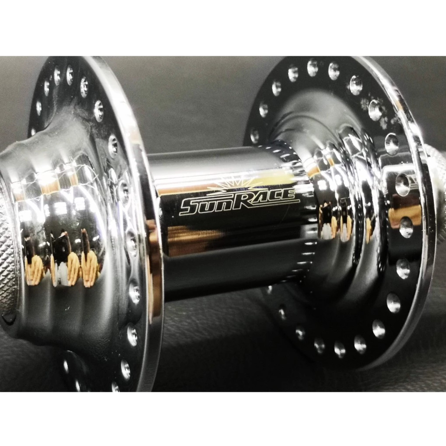 BMX NOS Sunrace Chrome Hub 48 Holes Old School CP 14mm Cr-Mo Axle -FREE SHIPPING