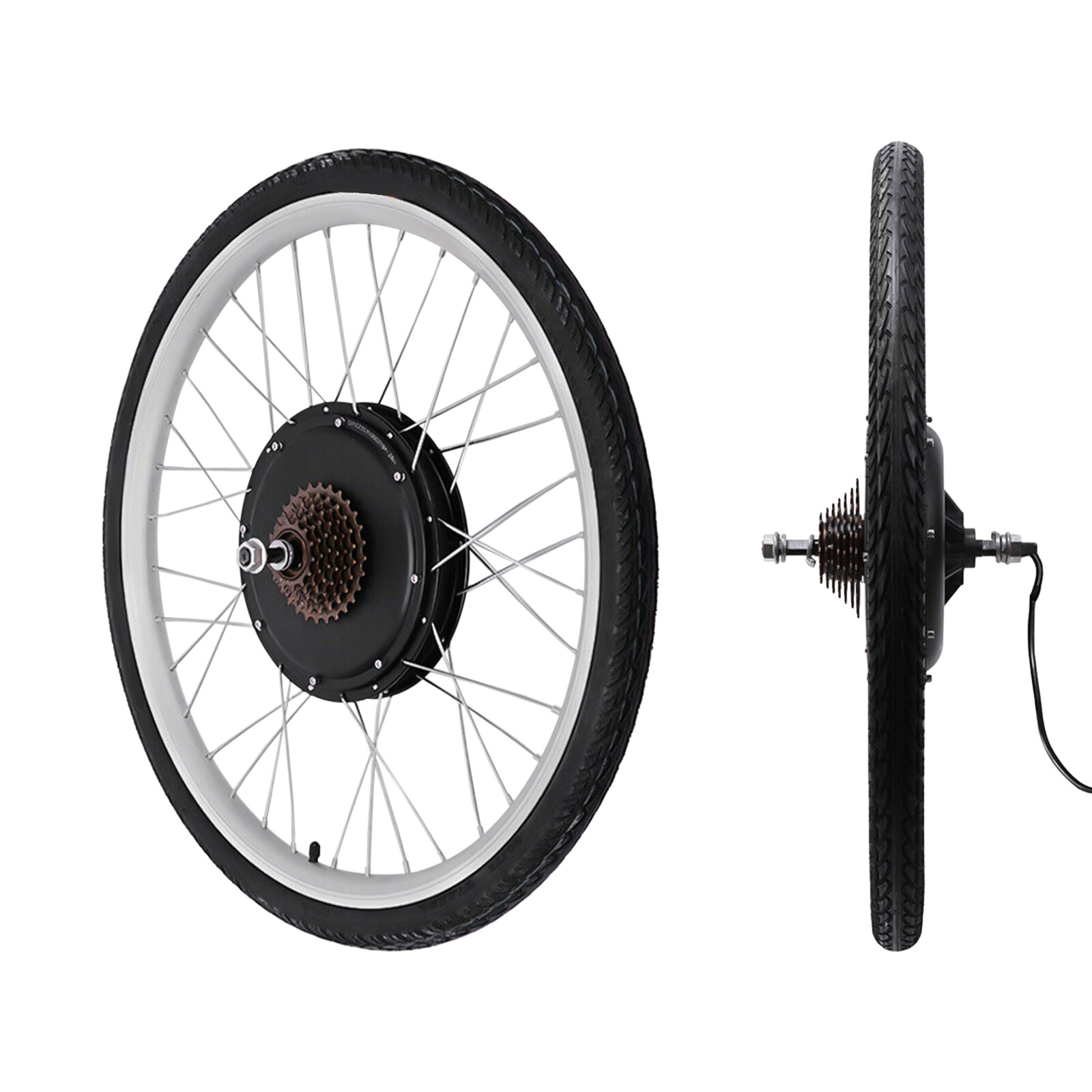26In 48V 1000W Rear Wheel Electric Bike Conversion Kit with PAS Sensor