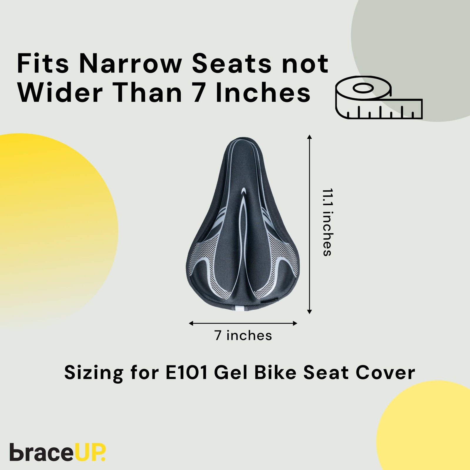 Gel Bike Seat Cover for Women & Men, Padded Bicycle Seat Cushion with Extra T…