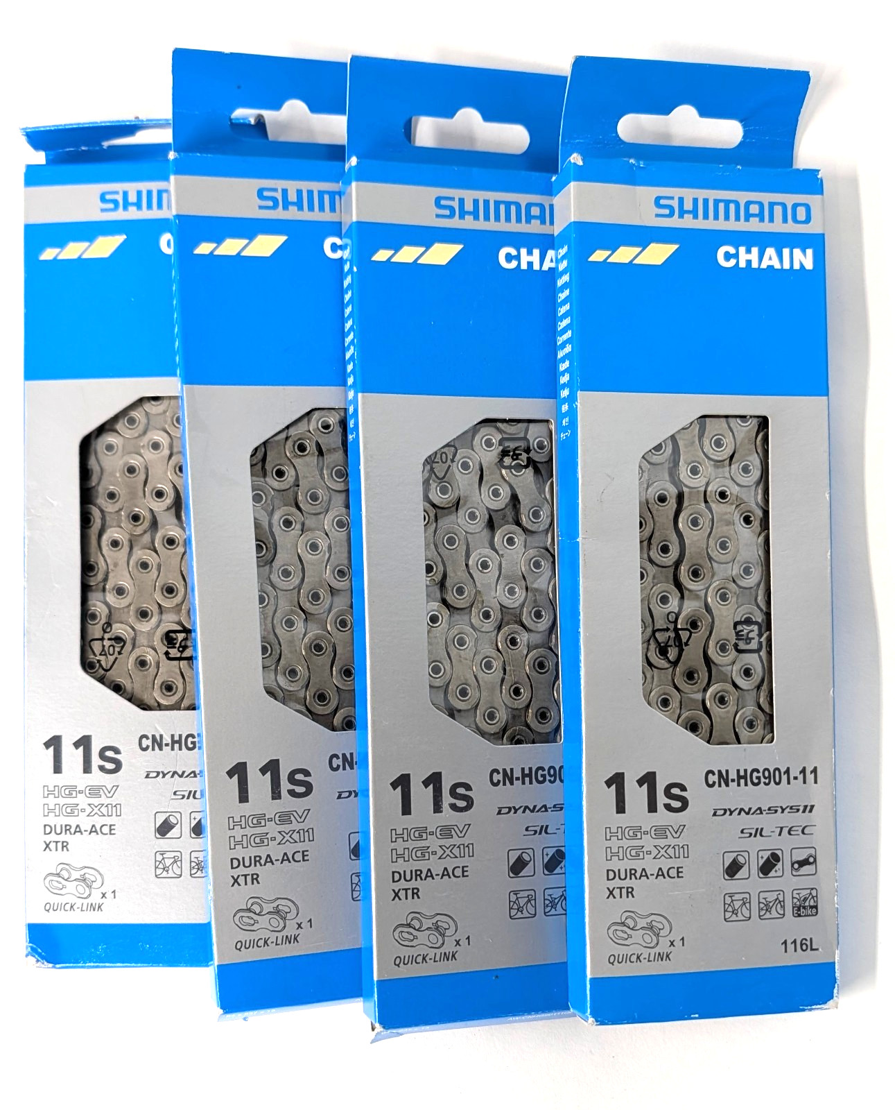 Shimano DURA ACE Chains 11sp Lot of 4 CN-HG-901 Guaranteed Authentic NEW