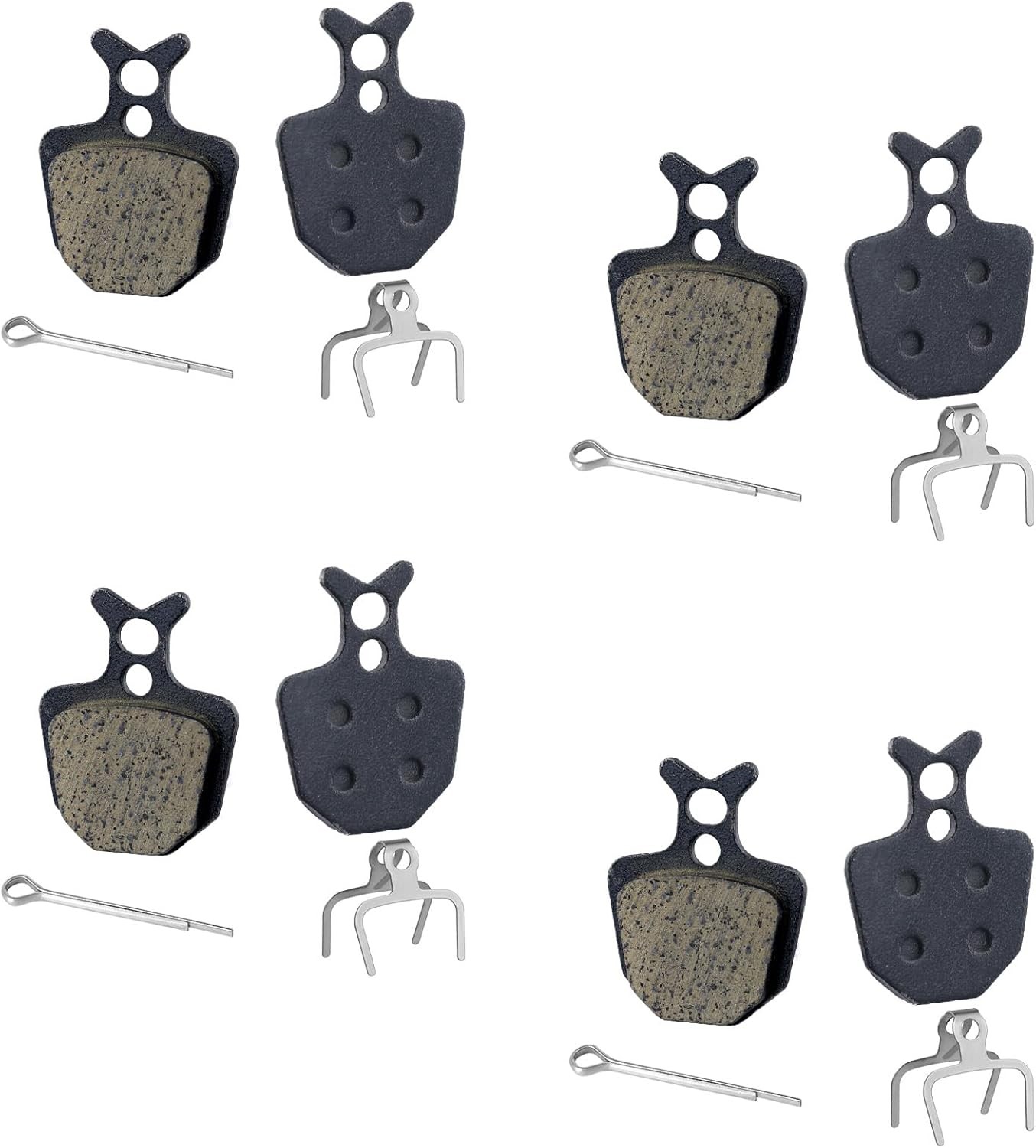4 Pairs Bike Brake Pads, Excellent Performance Mountain Disk Pads…