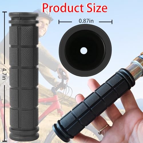 Bike Handlebar Grips 2 Pairs,Kids Non-Slip-Rubber Bicycle Handlebar Grips,