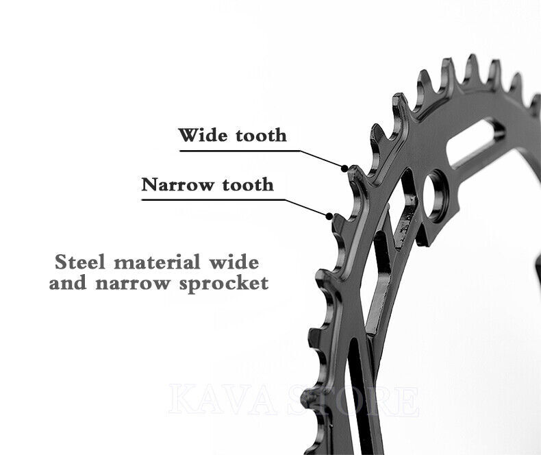 Prowheel 104BCD 32T/34T/36T/38T/40T Round Chainring Narrow Wide 10/11 Speed MTB