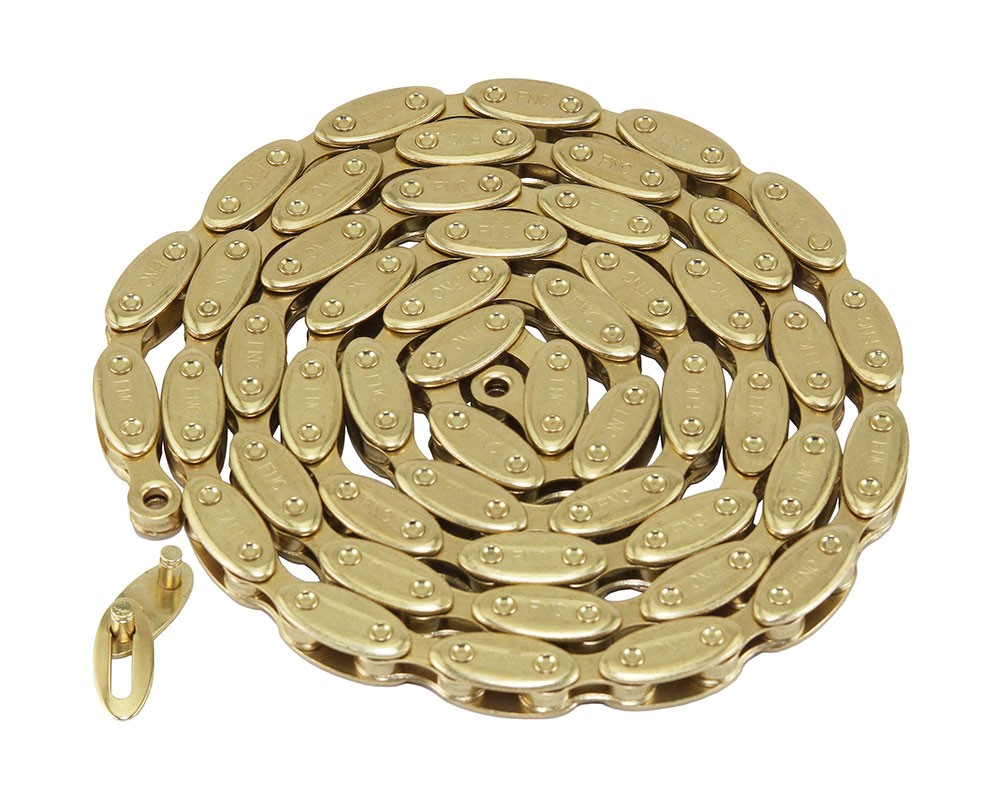 Bike Olive Chain 1/2×1/8×100 1/Speed Gold.