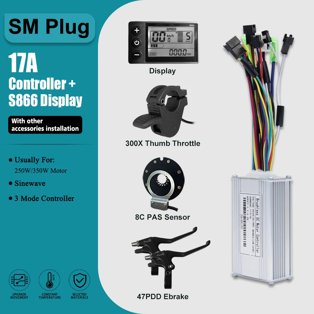 Three-Mode Controller Sine Wave with LCD Display and Learning Function 17-60A