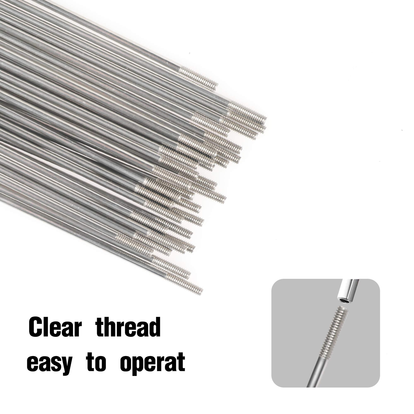 36Pcs 55-305mm 12G 2.4mm Electric Bicycle E-bike Wheel Tire chair Steel Spokes