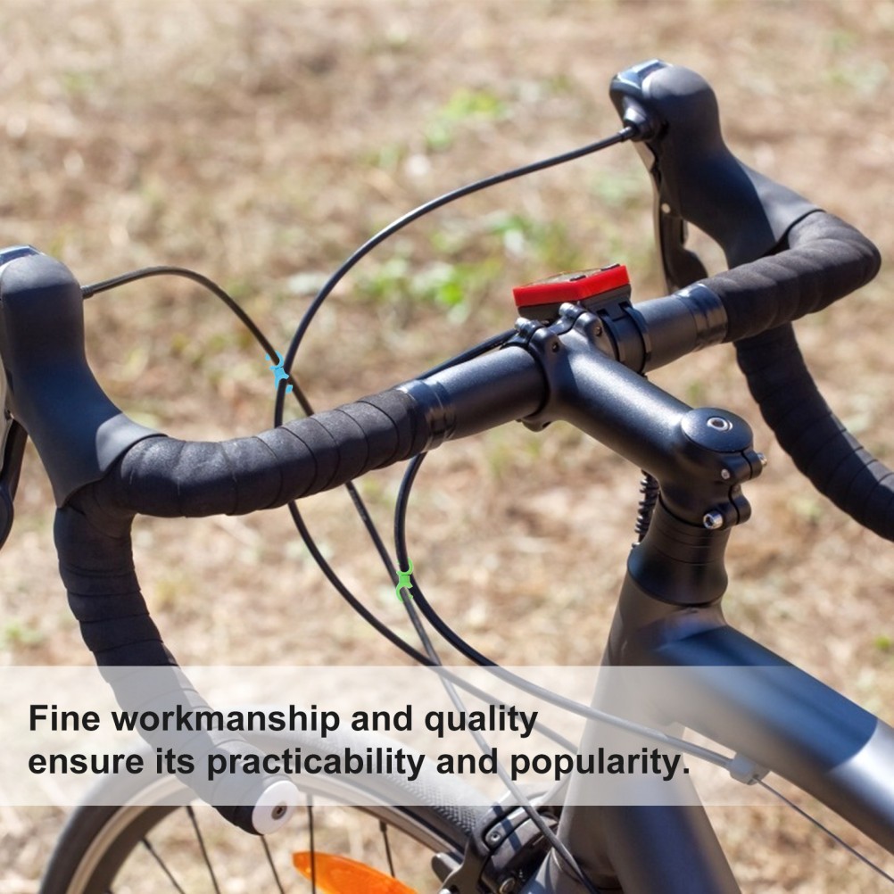 50pcs Wire Clamps Tubing Clips C Shaped Buckle Bike Line Buckle (Mixed Color)