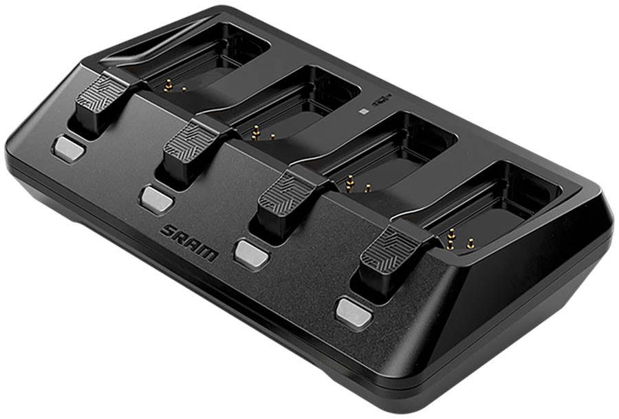 SRAM AXS 4-Port Battery Charger w/o Cord – Compatible with AXS Batteries used