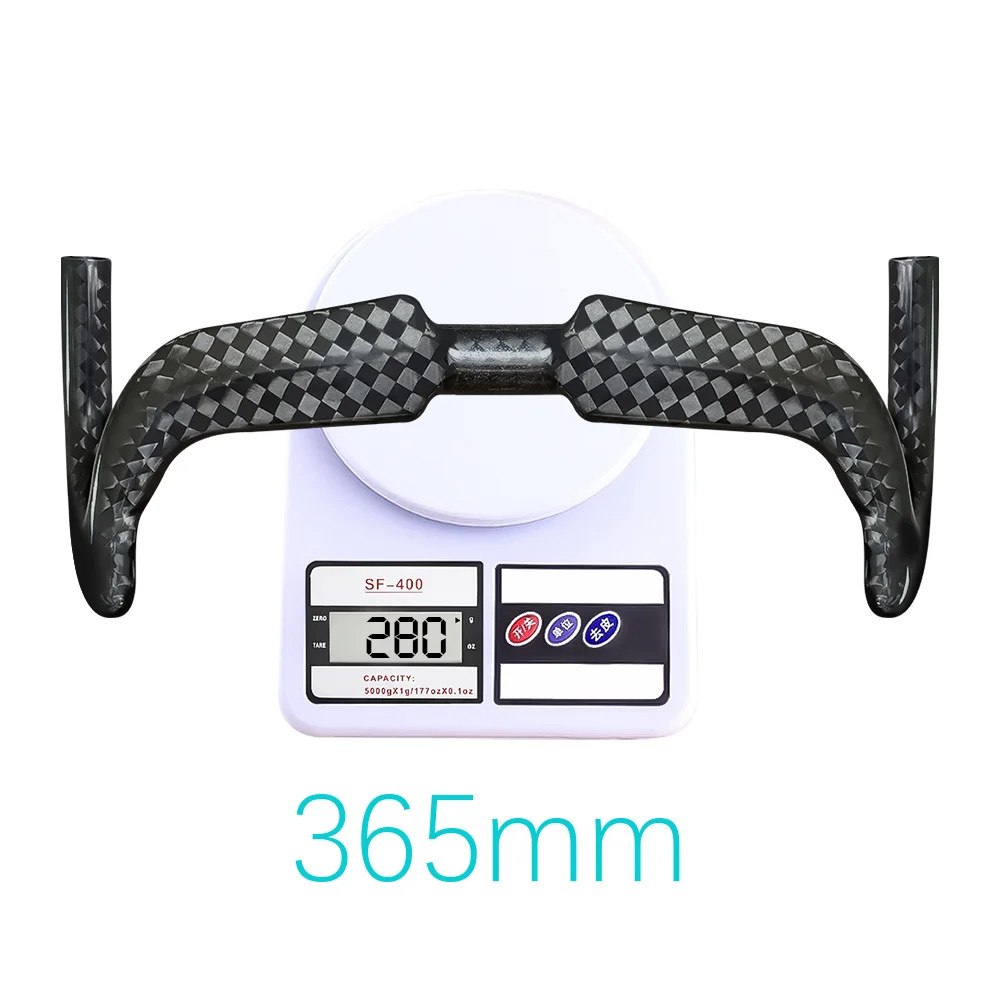 Carbon Fiber Track Road Bicycle Handlebar 325-405mm Fixed Bike Handlebar 31.8mm