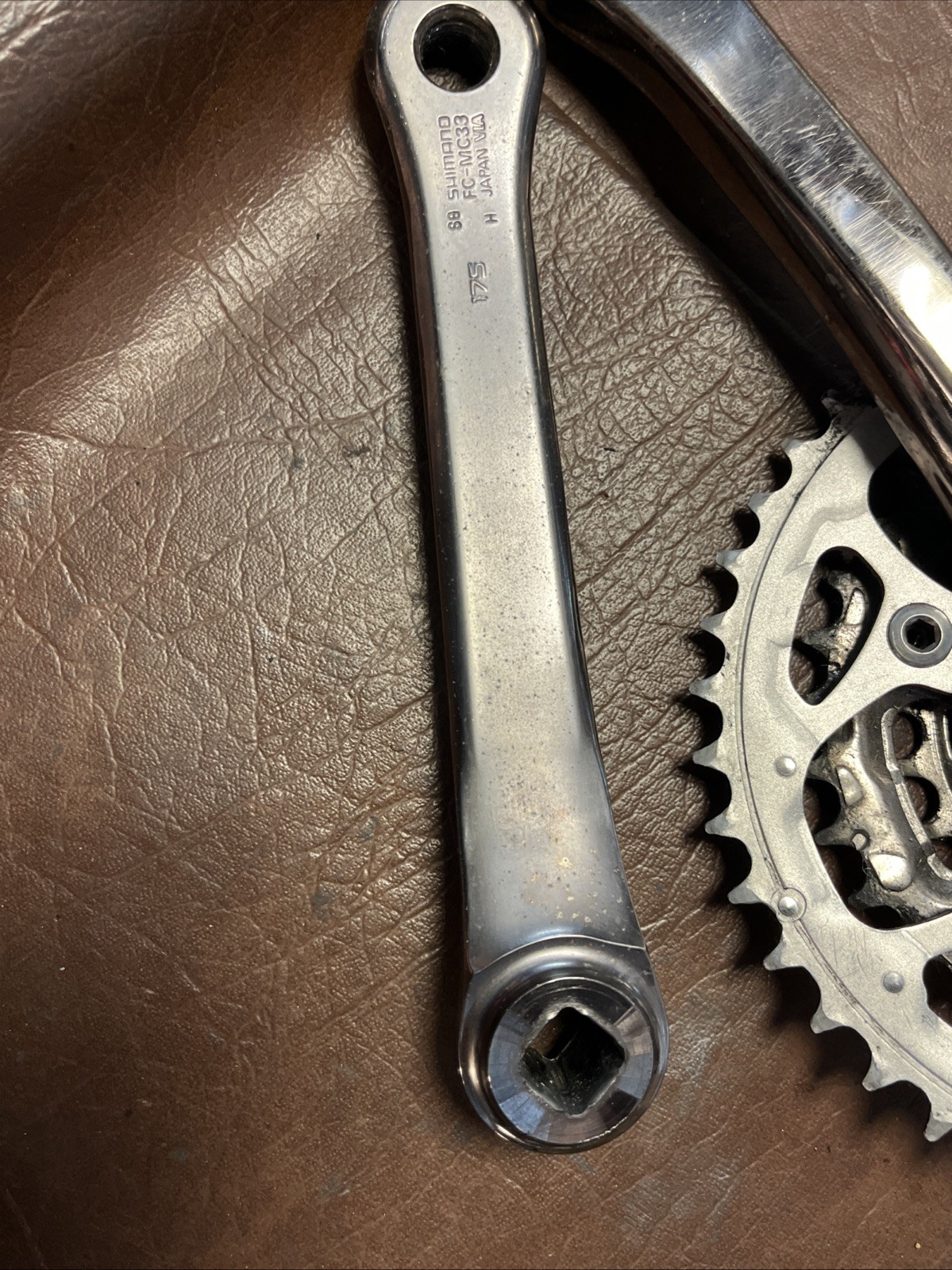 Vintage Shimano STX RC FC-MC33 Crankset 175mm 3x Triple Square Taper MTB