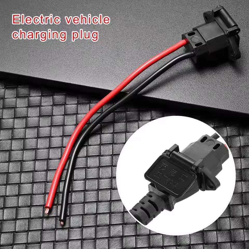 Electric Bike Battery Charging Socket E-Bike Battery Charger Male / Female plug