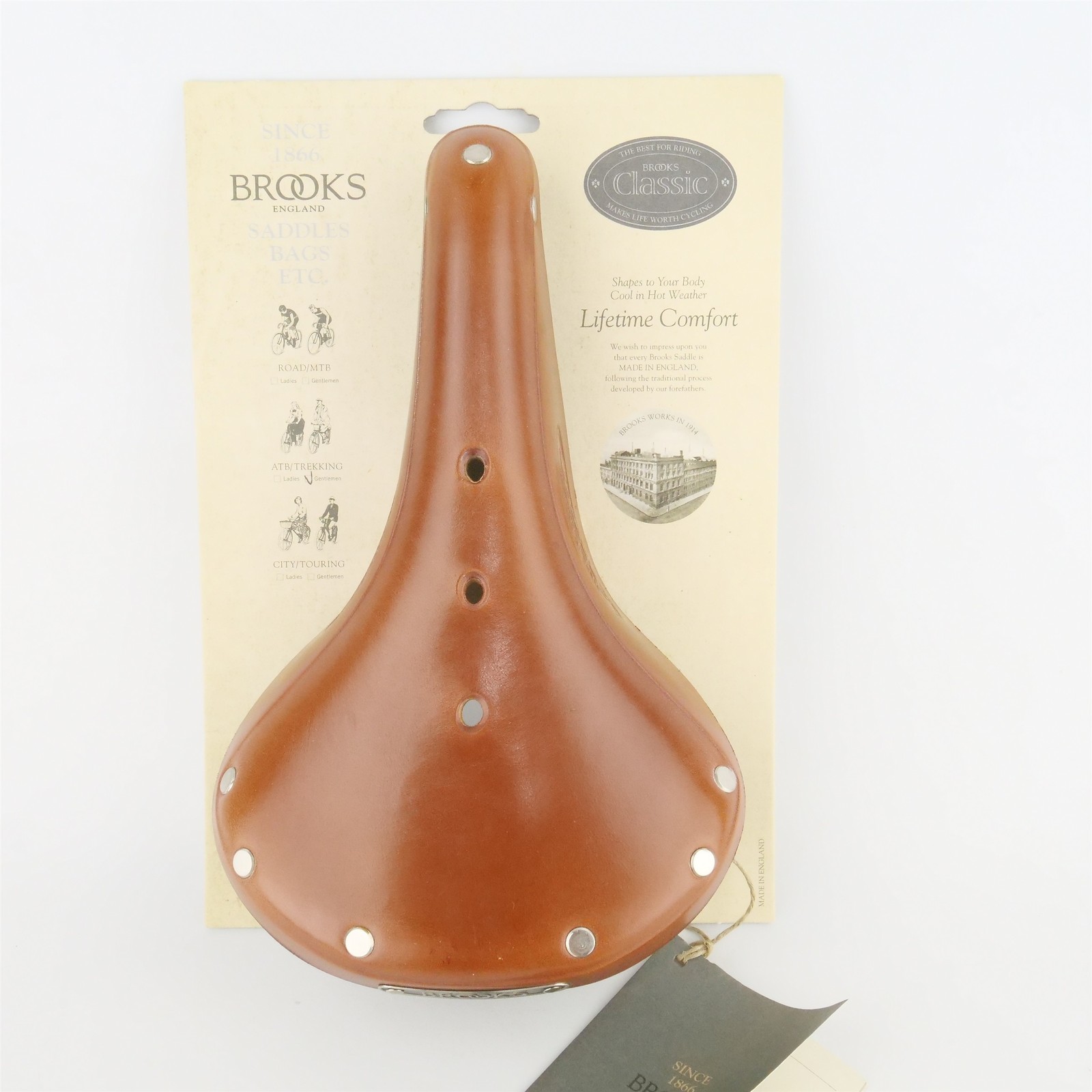Brooks Flyer Saddle Honey Springer Men’s 175mm Steel Bike England Leather Bike